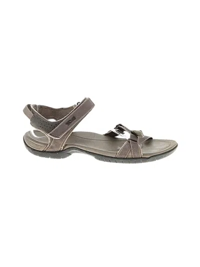 Pre-owned Teva Sandals In Brown