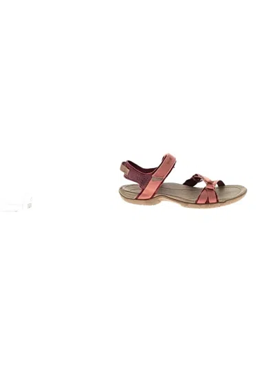 Pre-owned Teva Sandals In Burgundy