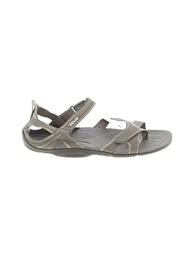 Pre-owned Teva Sandals In Gray