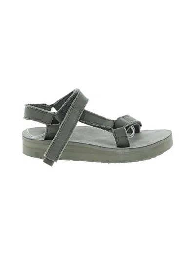 Pre-owned Teva Sandals In Green