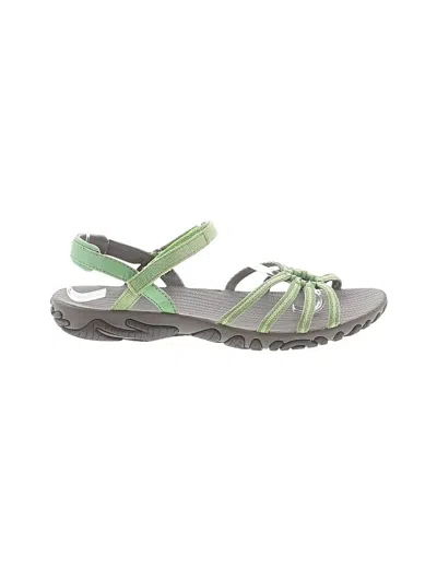 Pre-owned Teva Sandals In Green