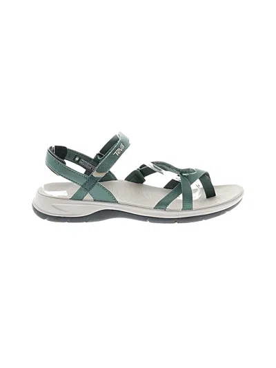 Pre-owned Teva Sandals In Green