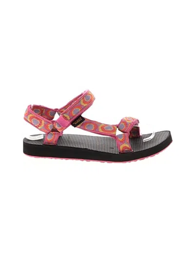 Pre-owned Teva Sandals In Pink