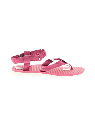 Pre-owned Teva Sandals In Pink