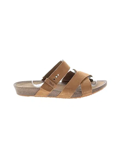 Pre-owned Teva Sandals In Tan