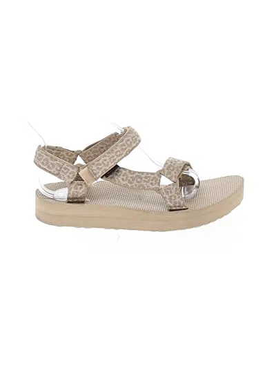 Pre-owned Teva Sandals In Tan