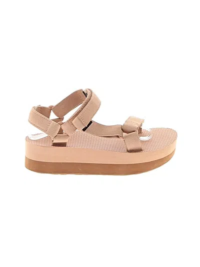 Pre-owned Teva Sandals In Tan