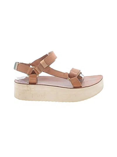 Pre-owned Teva Sandals In Tan