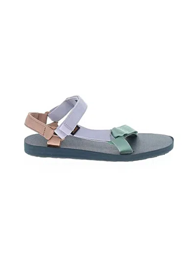 Pre-owned Teva Sandals In Teal