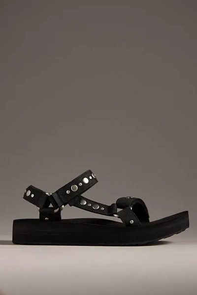 Teva Studded Midform Universal Sandals In Black