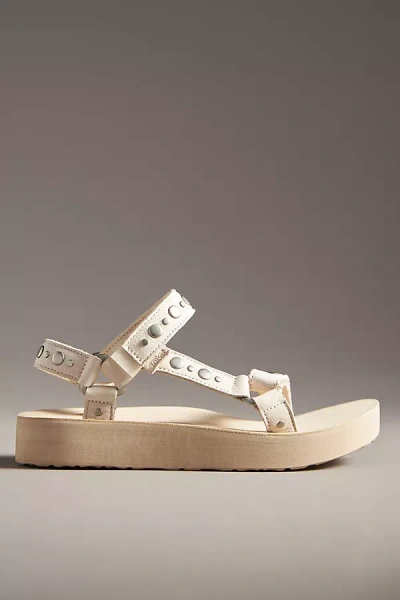 Teva Studded Midform Universal Sandals In White