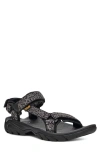 Teva Men's Terra Fi 5 Universal Sandal In Wavy Trail Black In Magma Black/grey
