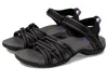 Teva Wtirra Womens Recycled Polyester Open Toe Flat Sandals In Black