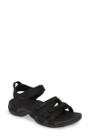 Teva 'tirra' Sandal In Black/black Fabric