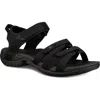 Teva Tirra Womens Contrast Trim Textured Sport Sandals In Black