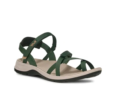 Teva Tirratraveler Slingback Sandal In Green