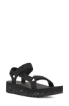 Teva Women's Universal Ceres Leather Strappy Platform Sandals In Black