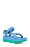 Teva Universal Platform Sandal In Blue