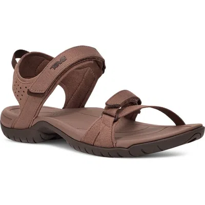 Teva Verra 1006263-acr Sandals Women's Acorn Open Toe Adjustable Strap Ver042 In Brown