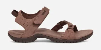 Teva Verra 1006263-acr Strappy Women's 8.5 Acorn Slip On Hiking Sandal Fzp308 (acorn,8.5) In Brown
