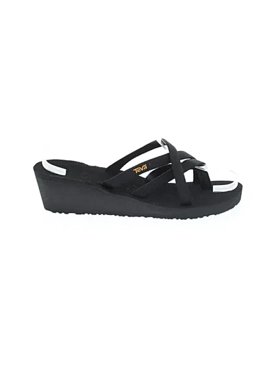 Teva Wedges In Black