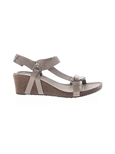 Pre-owned Teva Wedges In Gray