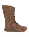 Teva Woman Boot Brown Size 11 Leather In Multi