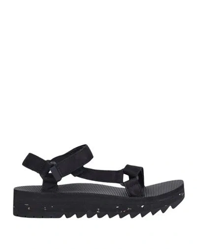 Teva Woman Sandals Black Size 10 Soft Leather