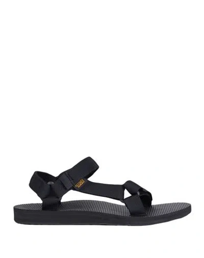 Teva Woman Sandals Black Size 7 Textile Fibers, Repreve