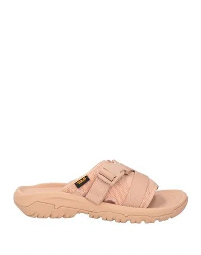 Teva Woman Sandals Blush Size 8 Textile Fibers In Pink