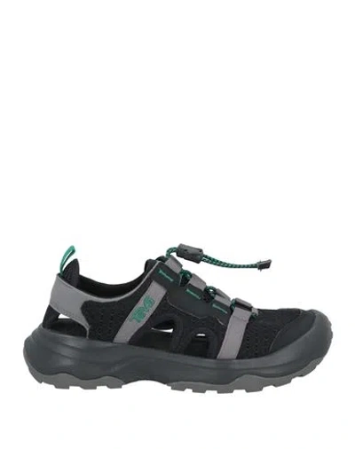 Teva Woman Sneakers Black Size 8 Textile Fibers