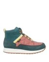 Teva Woman Sneakers Deep Teal Size 6 Leather, Textile Fibers In Green