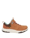 Teva Woman Sneakers Tan Size 5 Leather, Textile Fibers