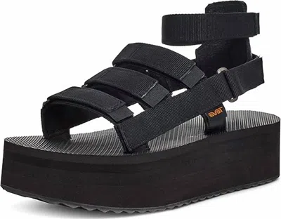 Teva Women's Mevia Flatform Gladiator Sandals In Black