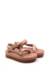 Teva Women's Flatform Universal Sandal In Maple Sugar/lion In Multi