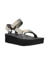 Teva Women's Flatform Universal Sunscape Sandals In Waterless Black/cream In Multi