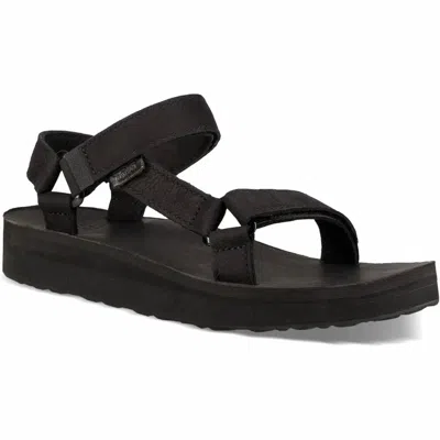 Teva Women's Midform Universal Leather Sandal In Black