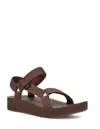 TEVA WOMEN'S MIDFORM UNIVERSAL SANDAL IN RAINFOREST BROWN