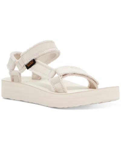 Teva Midform Universal Canvas Sandals In White