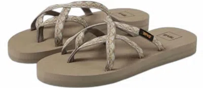 Teva Women's Olowahu Flat Sandals In Kaleidoscope Neutral In Brown