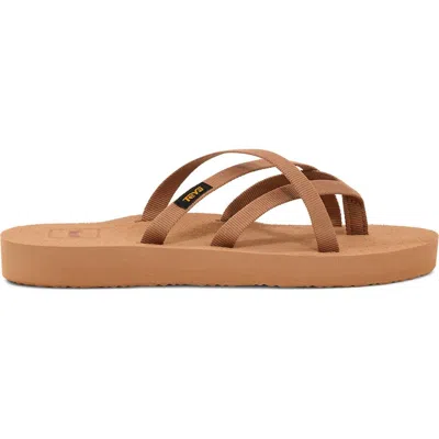 Teva Women's Olowahu Flat Sandals In Tanzine In Brown