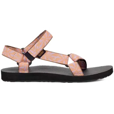 Teva Women's Original Universal Sandal In Beach Floral Peach Bloom In Black