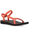 Teva Orange Original Universal Slim Sandals In Tigerlily