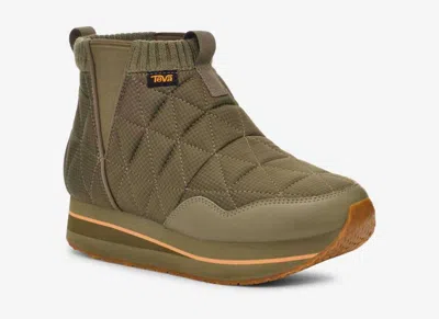 Teva Ember Womens Cold Weather Casual Ankle Boots In Burnt Olive