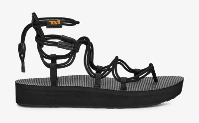 TEVA WOMEN'S TEVA MIDFORM INFINITY SANDALS BLACK ANKLE STRAP PLATFORM STRAPPY ZOGG2109