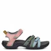 Teva Tirra Womens Contrast Trim Textured Sport Sandals In Multi