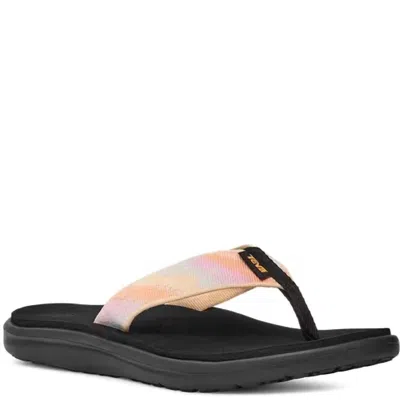 Teva Women's Voya Flip Flop Sandal In Magic Peach Bloom In Multi