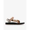Teva Womens Maple Sugar Multi Original Universal Contrast-strap Recycled-polyester Sandals In Maple Sugar Multi