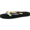 Teva Womens Toe Loop Canvas Flip-flops In Multi