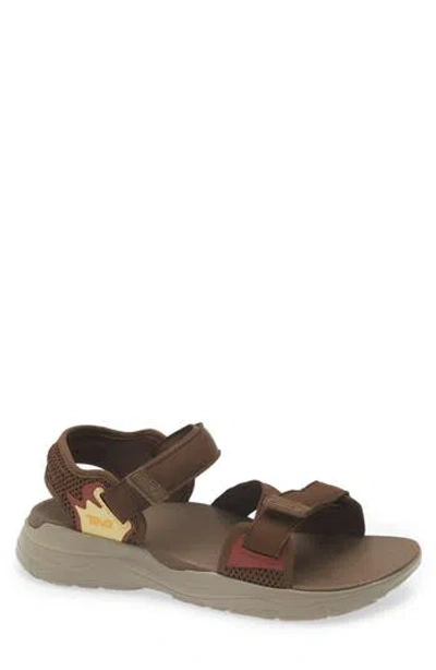 Teva Zymic Sandal In Desert Palm/red Rock